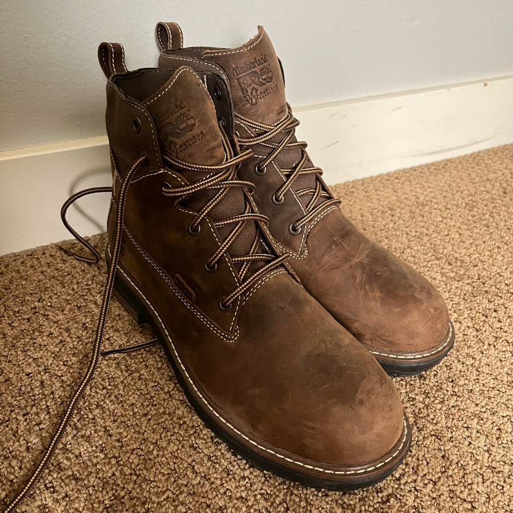 Timberland PRO Women’s Steel Toes Brown Lace Up Boots